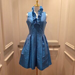 Sara Campbell Blue Dress